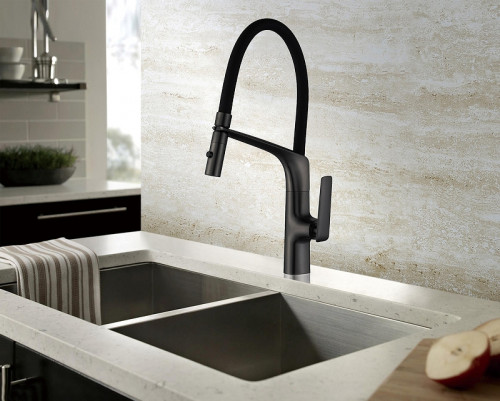 Смеситель для кухни Vincea VKF-115MB цвет Черный