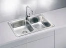 Кухонная мойка Alveus Line 90 NAT-90 790x500 1066751 Натуральная сталь нержавеющая сталь встраиваемый