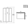 Душевая кабина Niagara Classic 110х80 NG-43185-14Q без гидромассажа