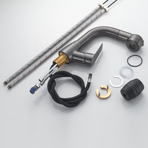 Смеситель для раковины Raffine F291T цвет Оружейная сталь