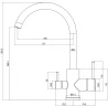 Смеситель для кухни Domaci Ливорно D8662CR цвет Хром