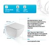 Унитаз BelBagno Carina BB514CHR без сиденья фаянс подвесной