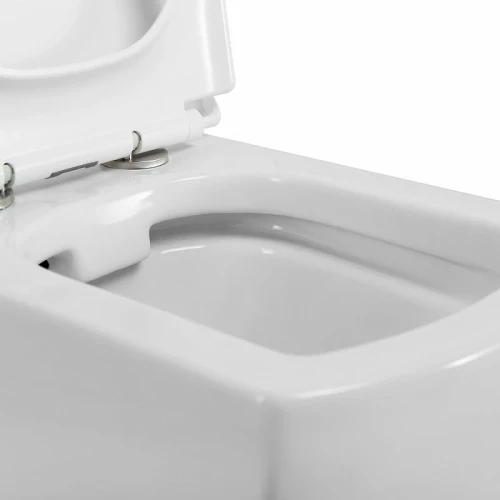 Унитаз BelBagno Carina BB514CHR без сиденья фаянс подвесной