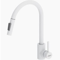 Смеситель для кухни Dorff Logic D3007533 Белый нержавеющая сталь
