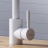 Смеситель для кухни Dorff Logic D3007533 Белый нержавеющая сталь
