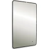 Зеркало Silver Mirrors Incanto 60 LED-00002538 с подсветкой Черное с бесконтактным выключателем и диммером стекло