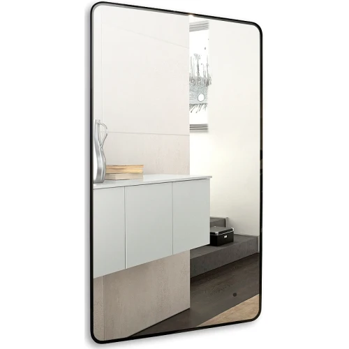 Зеркало Silver Mirrors Incanto 60 LED-00002538 с подсветкой Черное с бесконтактным выключателем и диммером стекло