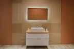 Зеркало Silver Mirrors Incanto 60 LED-00002538 с подсветкой Черное с бесконтактным выключателем и диммером стекло