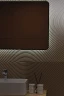 Зеркало Silver Mirrors Incanto 60 LED-00002538 с подсветкой Черное с бесконтактным выключателем и диммером стекло