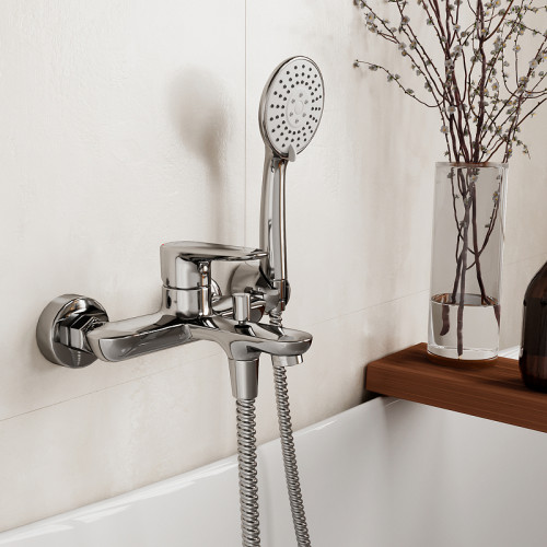 Смеситель для ванны WasserKRAFT Vils 5601 Хром латунь на стену