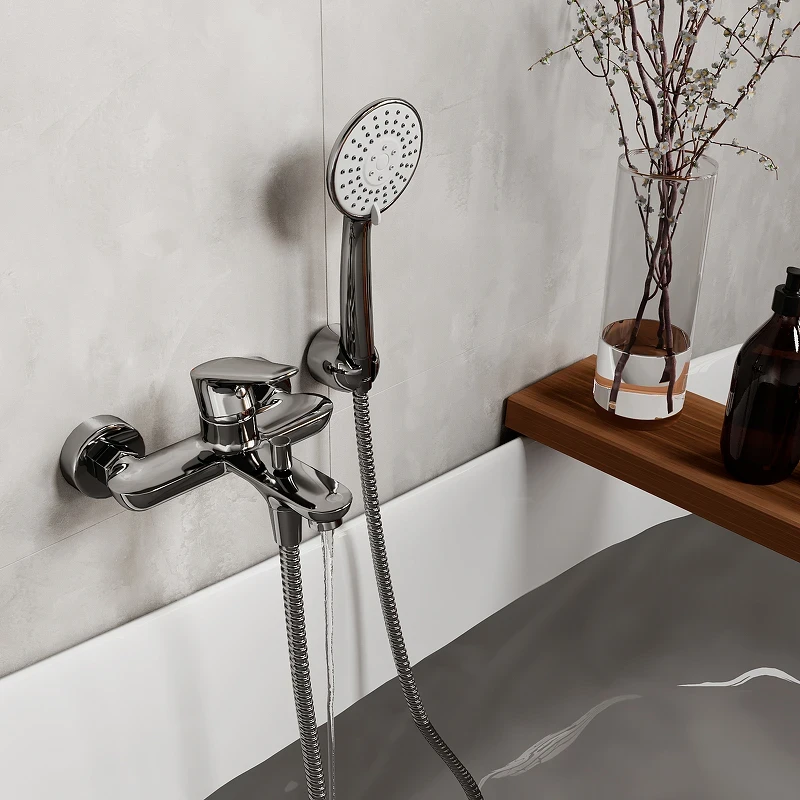 Смеситель для ванны WasserKRAFT Vils 5601 Хром латунь на стену