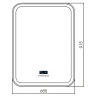 Зеркало Silver Mirrors Стив-6 69 ФР-00001865 с подсветкой с сенсорным выключателем с подогревом с многофункциональным модулем стекло