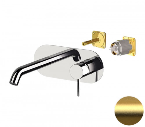 Смеситель для раковины Remer X Style X15KBBG цвет Золото брашированное