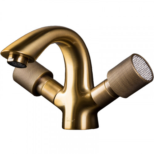 Смеситель для раковины Boheme Royal Cristal 311-Royal Бронза латунь