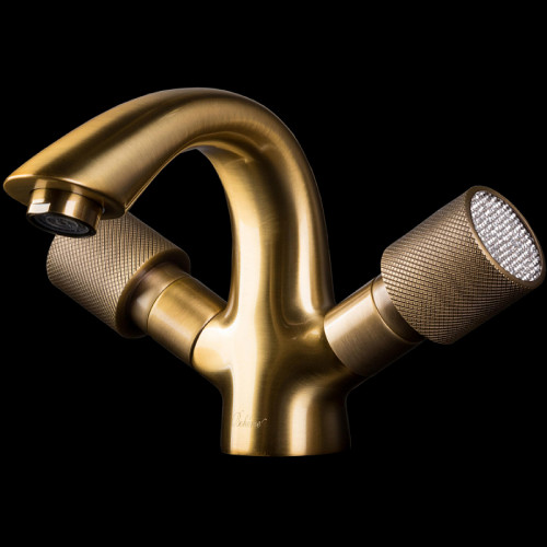 Смеситель для раковины Boheme Royal Cristal 311-Royal Бронза латунь