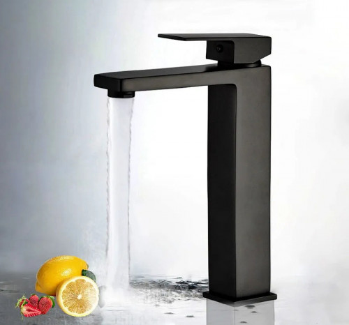 Смеситель для раковины ALMAes Fango TVZ-0935 Черный матовый латунь