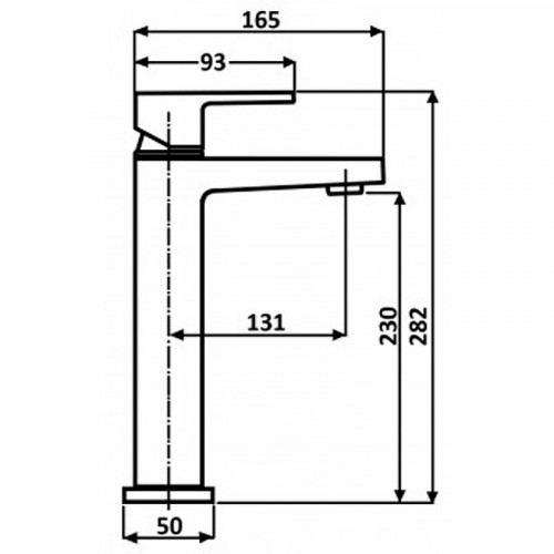 Смеситель для раковины ALMAes Fango TVZ-0935 Черный матовый латунь