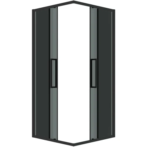 Душевой уголок Grossman Cosmo 90х90 300.K33.02.9090.21.10 профиль Черный матовый стекло тонированное