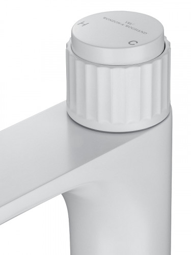 Смеситель для раковины Wonzon &amp; Woghand Click WW-A40412-MW цвет Белый матовый