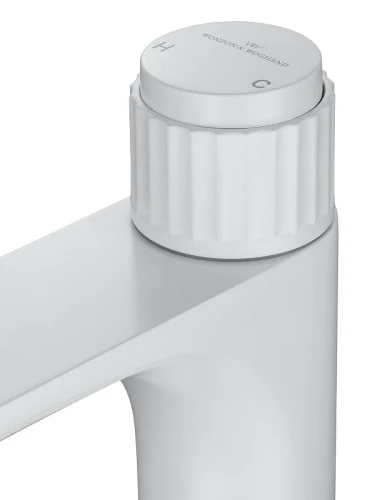 Смеситель для раковины Wonzon &amp; Woghand Click WW-A40412-MW цвет Белый матовый