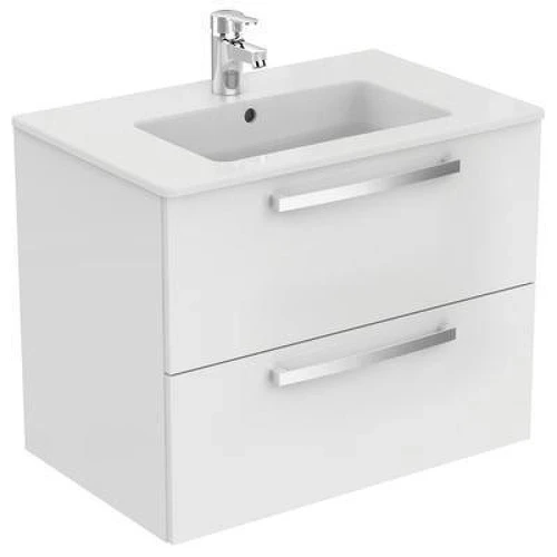 Тумба под раковину Ideal Standard Tempo 70 E0537WG подвесная цвет Lacquered White Glossy (Белый лак глянцевый)