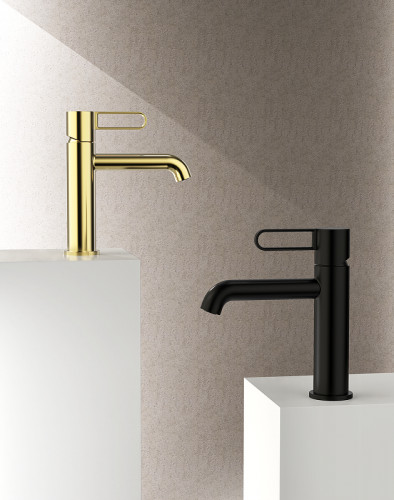 Смеситель для раковины Splenka S03.10.06 Черный матовый латунь