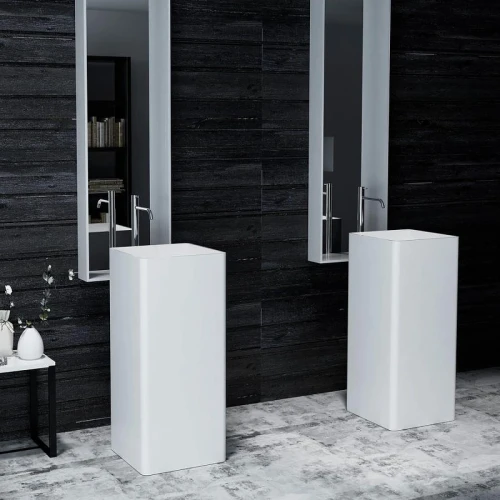 Раковина напольная Montebianco Torre 40 13011 цвет Белый матовый