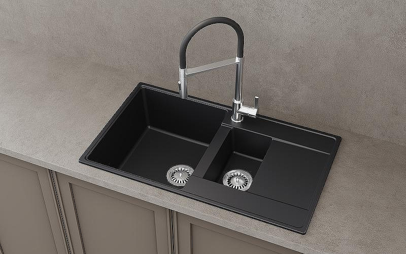 Кухонная мойка Ulgran Quartz Prima 860 1,5 K-10 Песок