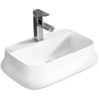 Раковина Ceruttispa 53 CR0061 СТ9566 Белая фарфор накладная