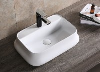 Раковина Ceruttispa 53 CR0061 СТ9566 Белая фарфор накладная