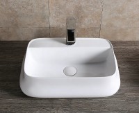 Раковина Ceruttispa 53 CR0061 СТ9566 Белая фарфор накладная