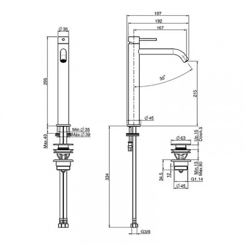 Смеситель для раковины Fima Carlo Frattini Spillo Up F3031/HXSNS цвет Шампань
