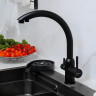 Смеситель для кухни Domaci Ливорно D8649BK цвет Черный матовый
