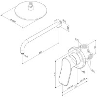 Душевая система AM.PM X-Joy FB85A2R010 Хром латунь встраиваемый