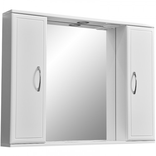 Зеркало со шкафом Stella Polar Концепт 90/С SP-00000131 с подсветкой Белое