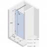 Душевая дверь Riho SZ Scandic NXT X102 140 L G001015120 (GX07320C1) профиль Хром стекло прозрачное