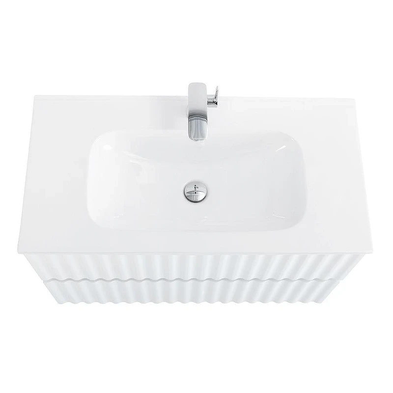 Тумба под раковину Art&Max Elegant 90 AM-ELEGANT-900-2C-SO-BM-LED подвесная цвет Белый матовый