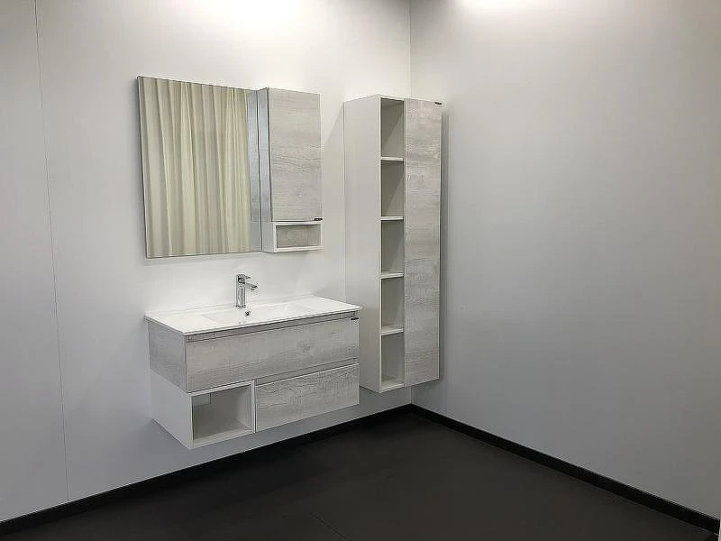 Тумба с раковиной Comforty Турин 90 00004147127 подвесная Дуб белый