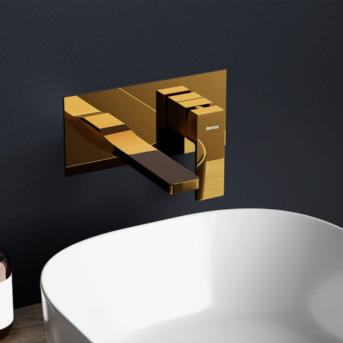 Смеситель для раковины Damixa Gala 530260600 Золото латунь встраиваемый