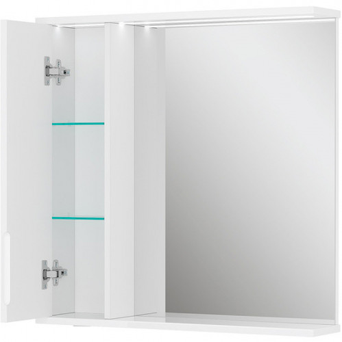 Зеркало со шкафом Volna Lake 70 L zsLAKE70.L-01 с подсветкой Белое