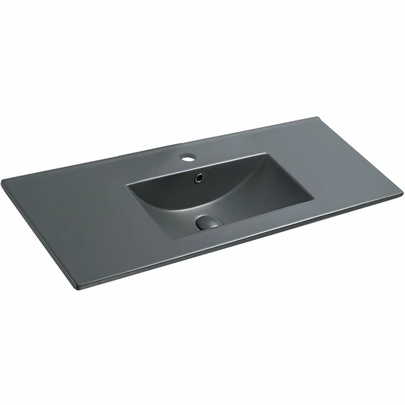 Раковина Vincea 100 VBS-13100MA Антрацит матовый фарфор полувстраиваемая