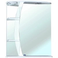 Зеркальный шкаф Bellezza Луна 60 R 4612609001010 с подсветкой Белый МДФ / ЛДСП, стекло