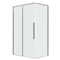 Душевой уголок Grossman Galaxy 120x100 L 120.K33.01.1210.10.02 профиль Хром стекло шиншилла