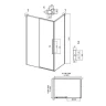 Душевой уголок Grossman Galaxy 120x100 L 120.K33.01.1210.10.02 профиль Хром стекло шиншилла