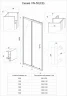 Душевая дверь Veconi Vianno VN-55M 120 VN55M-120-07-C8 профиль цвет Хром стекло матовое