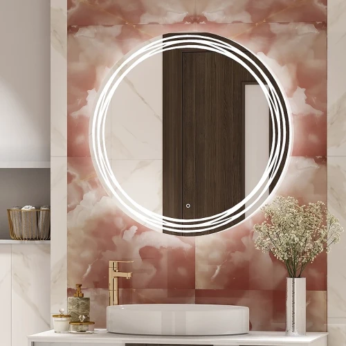 Зеркало Art&Max Bologna AM-Bol-D770-DS-F-H с подсветкой с сенсорным выключателем стекло