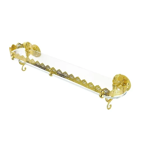 Стеклянная полка Migliore Versailles 32643 цвет Золото