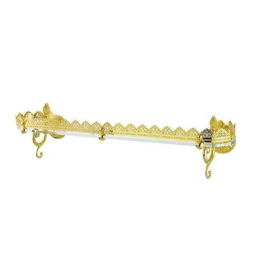 Стеклянная полка Migliore Versailles 32643 цвет Золото