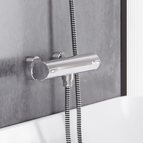 Смеситель для душа Damixa Scandinavian Pure 366000000 с термостатом Хром латунь на стену