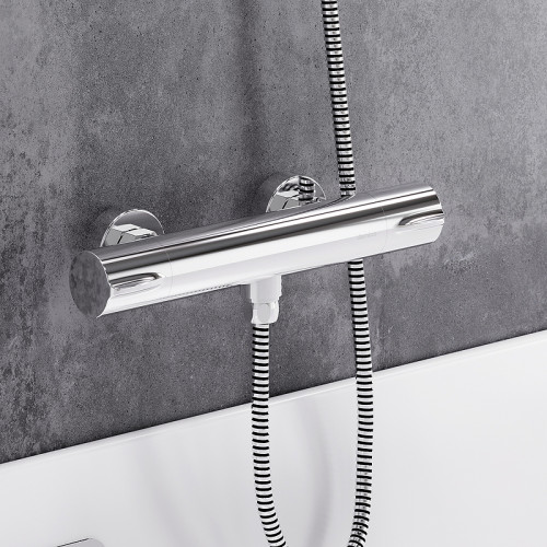 Смеситель для душа Damixa Scandinavian Pure 366000000 с термостатом Хром латунь на стену